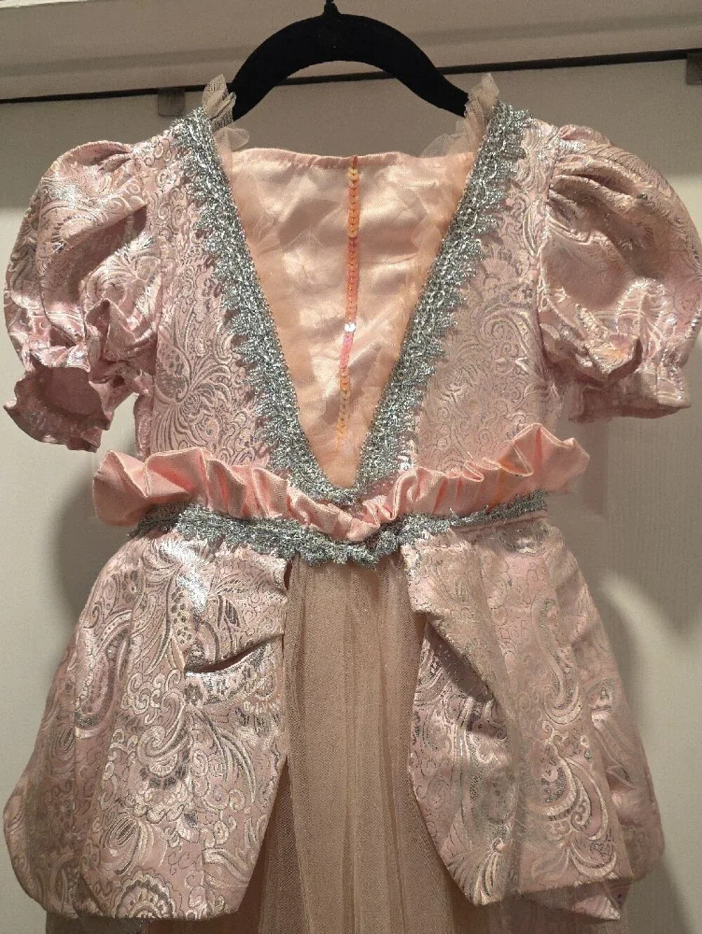 Chasing Fireflies Pink and Silver Tulle Princess Costume